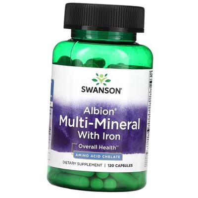Multiminerals with Iron, Albion Multi-Mineral with Iron, 120 Caps (36280157)