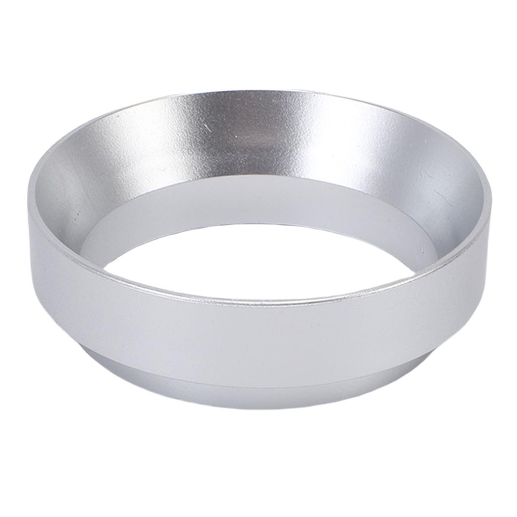 Dosing Funnel Fit for E61 Coffee Machine ABS Magnetic Coffee Portafilter Dosing Ring Replacement Silver 51mm