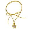 Acrylic Plum Blossom Charm Clavicle Chain Hollow Flower Choker Wedding Party