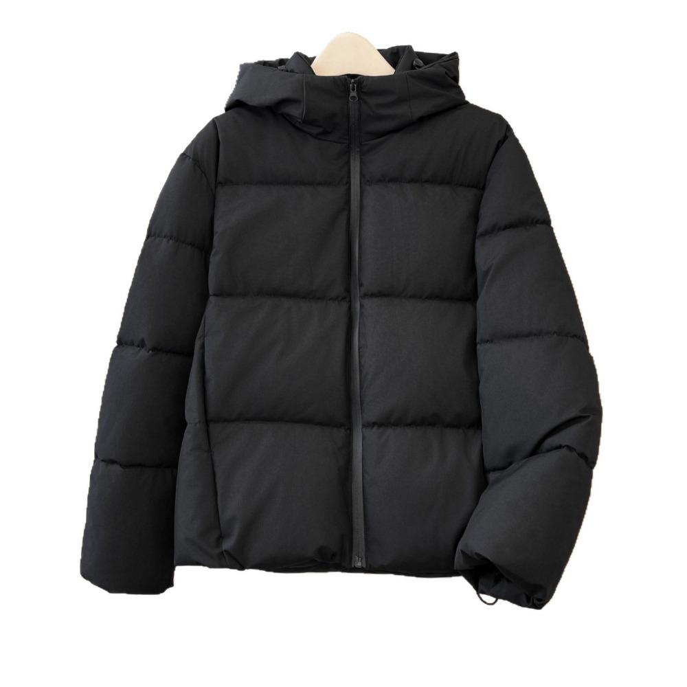 2026 Autumn and Winter Versatile New Down Cotton Cotton Jacket Windproof Hooded Short Solid Color Warm Bread Jacket Winter Jacket