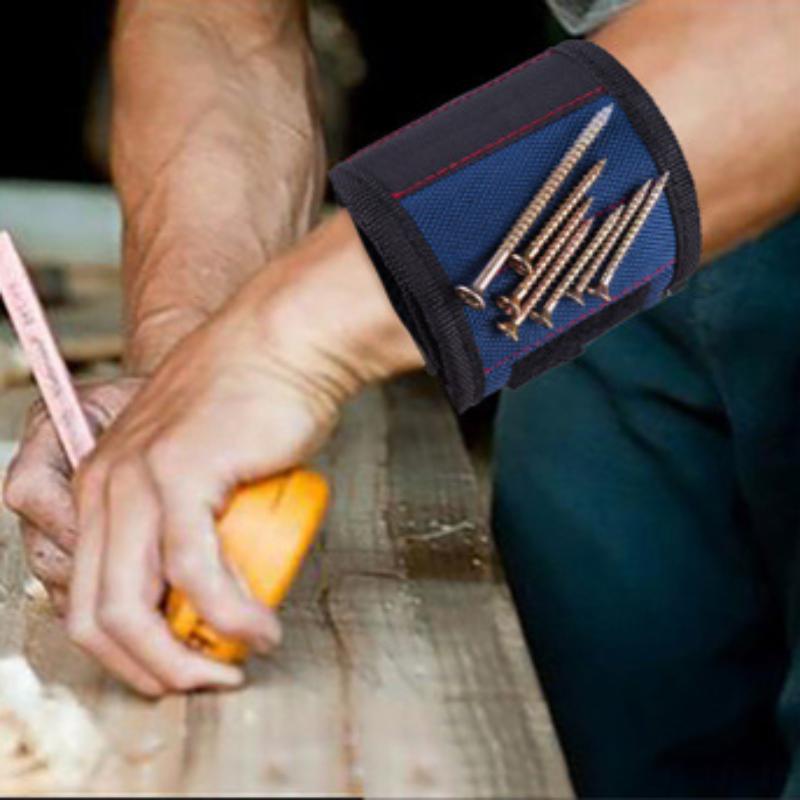 Magnetic Wristbands Weak Magnetism Holds Set Screw Bracelet Movement Magnetic Nail Drilling Manager Storage Wrist Electrician