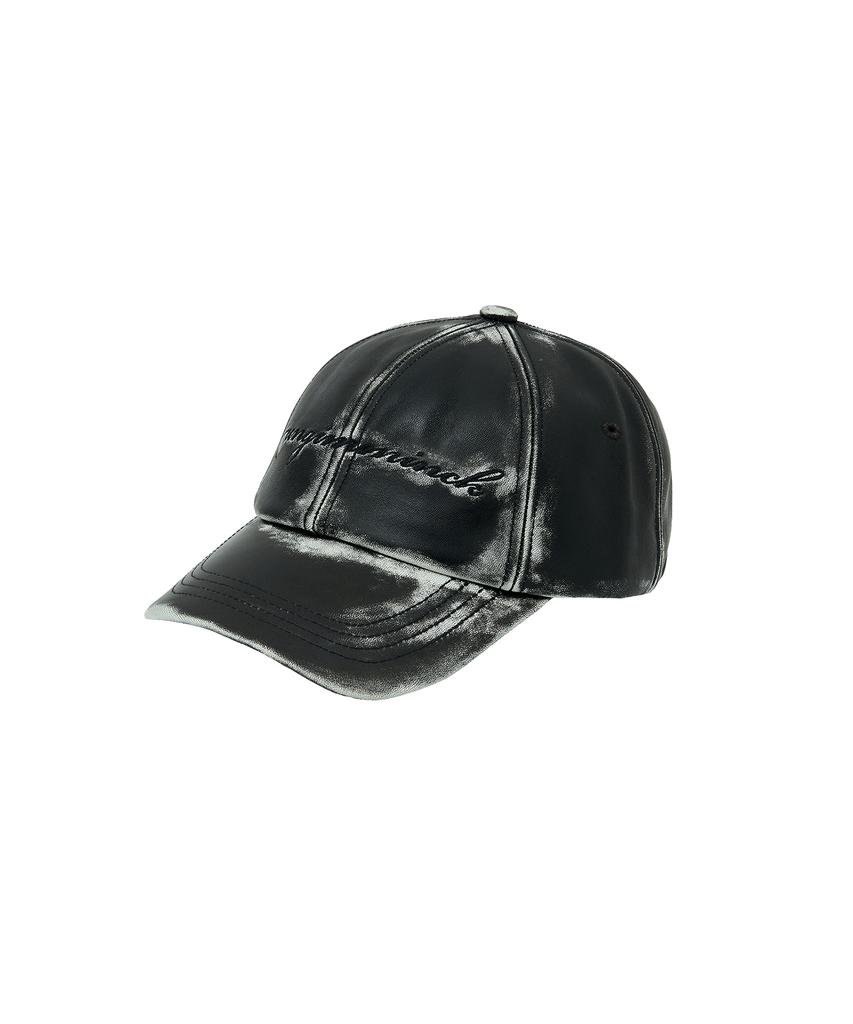 UNGIMMICK Buffed Nappa Leather Cap (Black / Lambskin)