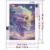 5d DIY Diamond Painting Cross Stitch Abstract Colored Skull Diamond Embroidery Mosaic Full Round Drill Home Decor Arts