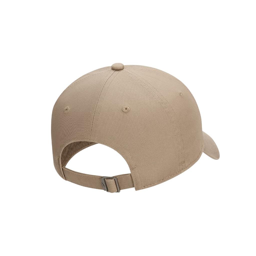 Nike Letter Logo Cotton Duckbill Cap Unisex caps Khaki FB5368247