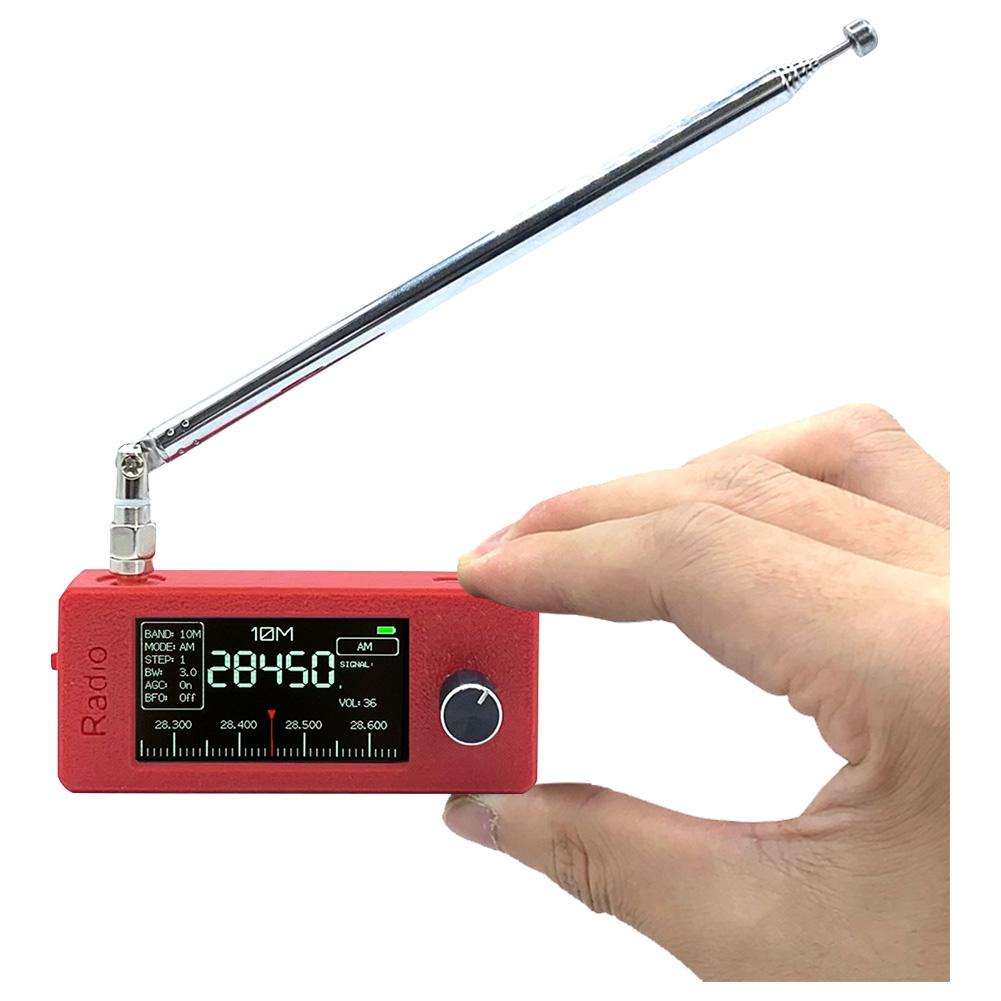 SI4732 0.5-108mhz Pocket Radio 1.9inch IPS Screen LSB USB AM FM Portable Mini Radio HF SW MW VHF All Band Radio Receiver