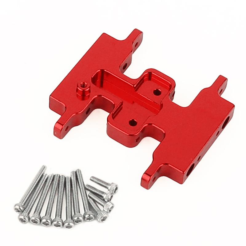 1pc Aluminum Alloy Gearbox Mount Transmission Plate Gearbox Base for SCX24 C10 JLU Deadbolt Gladiator Bronco 1/24 Crawler Car