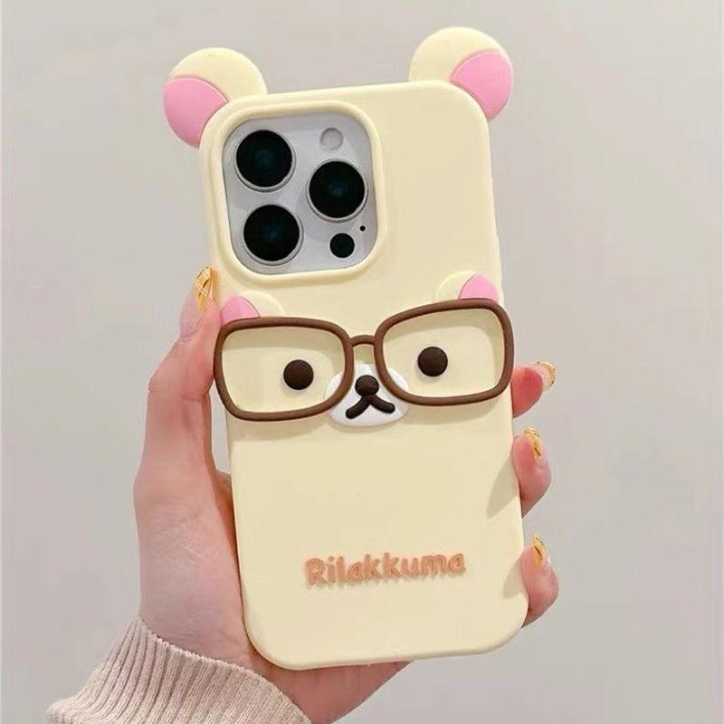 

Чехол R-Rilakkuma Hello Kitty для iPhone 16 15 14 Plus 13 12 Pro Max 11 8 7 SE 2022 2022 6 6S Plus Мягкий Силиконовый Ударопрочный Чехол iPhone 13 жёлтый