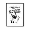 Poster I Can't I Prefer My Siamese I Can't Minimalist | Photo Paper Poster 310 G Pearlescent Finish Size A2