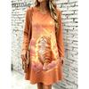 New Fashion Cute Cat Pattern Women Dresses Autumn Long Sleeve Street Ladies Dress Casual Loose Home A-Line Dress