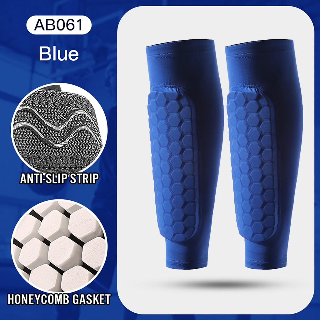 1/3 Pcs Leg Sleeves Shin Guards Shockproof Honeycomb Nylon Support Sock Shin Protector Soccer Gear Soccer Shields Sports Legging