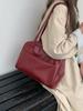 Women's Korean-Style Large Capacity Retro Shoulder Bag - Autumn 2025