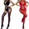 Sexy Hollow Fishnet See-through One-piece Lingerie Plus Size Open Net Lingerie Sexy for Women