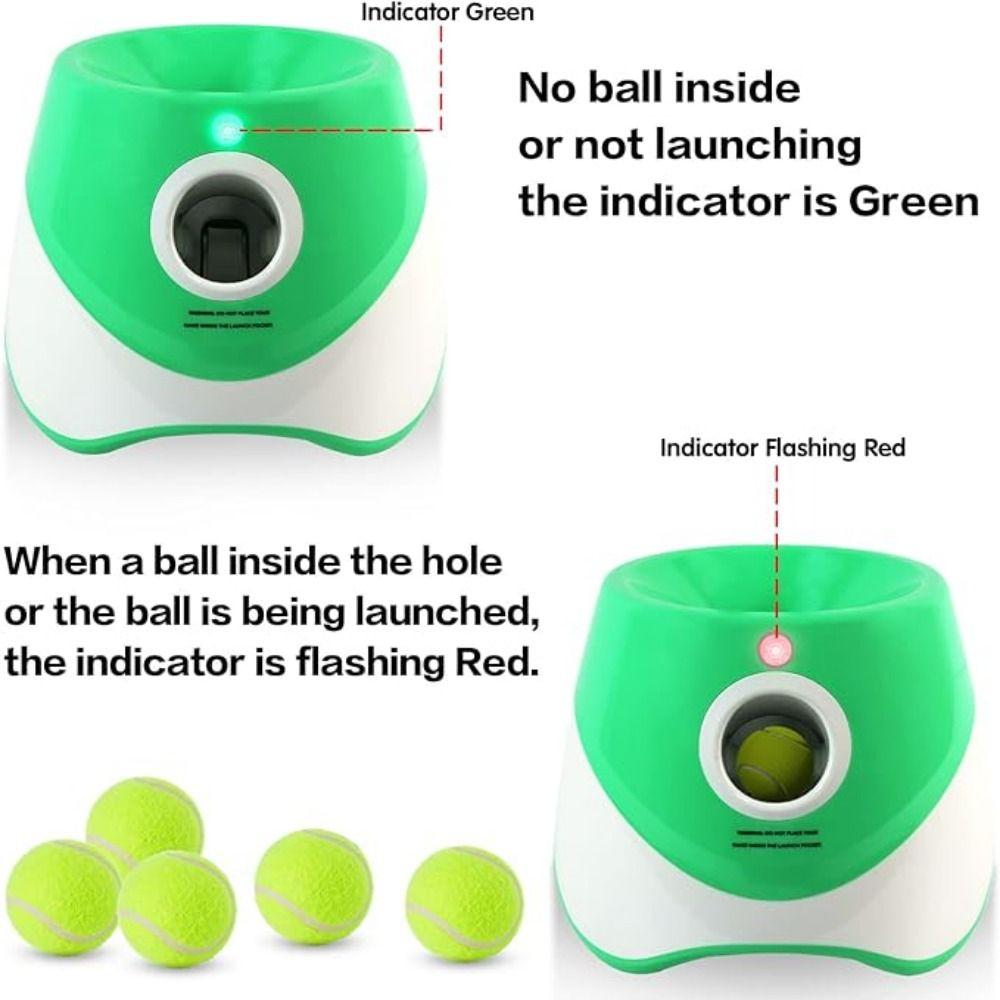 Automatic Dog Ball Launcher Creative Ball Throw Device Dog Elastic Ball Toys  Indoor/Outdoor