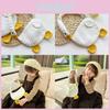 Adorable Korean Style White Goose Knitted Handbag For Kids Perfect For Daily Outings