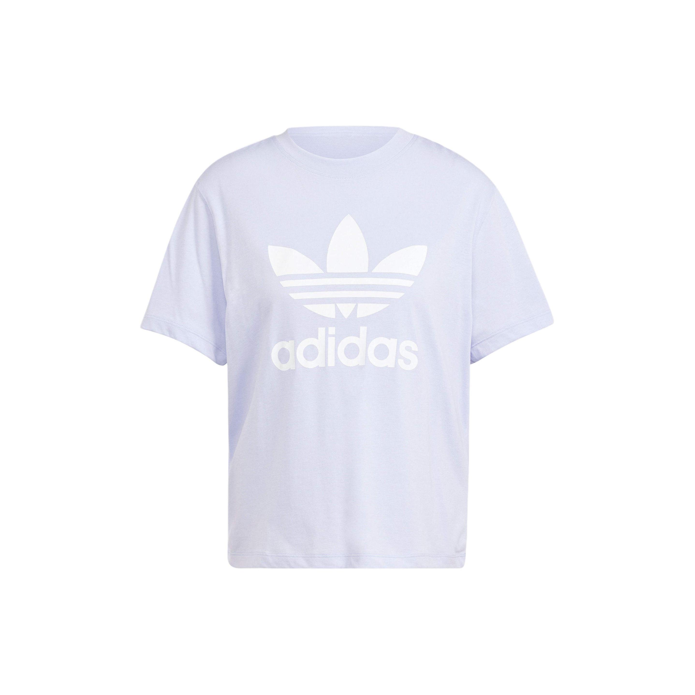 (WMNS) adidas Adicolor Trefoil Boxy T-Shirt Asia Sizing  Purple  Women s IN8439 S