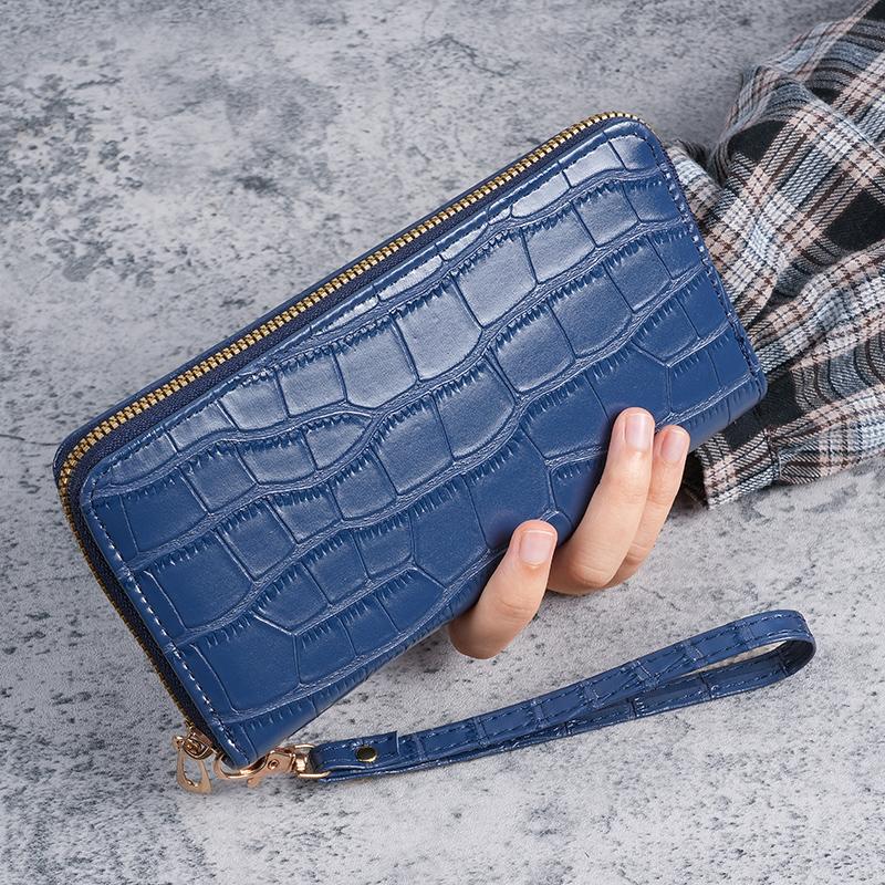 New Ladies Purse Long Korean Fashion Single Zipper Multi-card Student Wallet Mobile Phone Bag Handbags