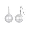WOSTU 925 Sterling Silver Double Pearl Pendant Necklaces Drop Earrings Pearl Opening Ring Bracelet Wedding Set Mother's Day Gift