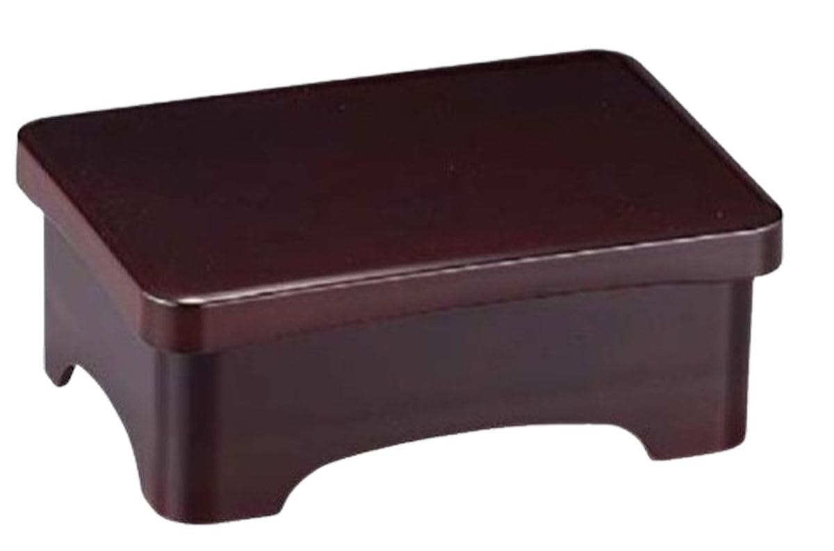 J-kitchens Extra Large Unagi Jyu Box (Rice Bowl) with Red Interior and Lid, Made of ABS Resin, 19.8x14.1x7.8cm, Made in Japan