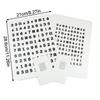 Visual Acuity Chart Refractive Ability Font Training Distance And Near Card Operation Test Size And Shape Eye Alphabet Table