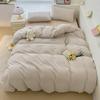 Simple Washed Cotton Yarn-Dyed Striped 4-Piece Bedding Set
