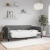 Vidaxl Sofa With Sleeping Function, Dark Gray, 100X200 Cm, Upholstered In Fabric