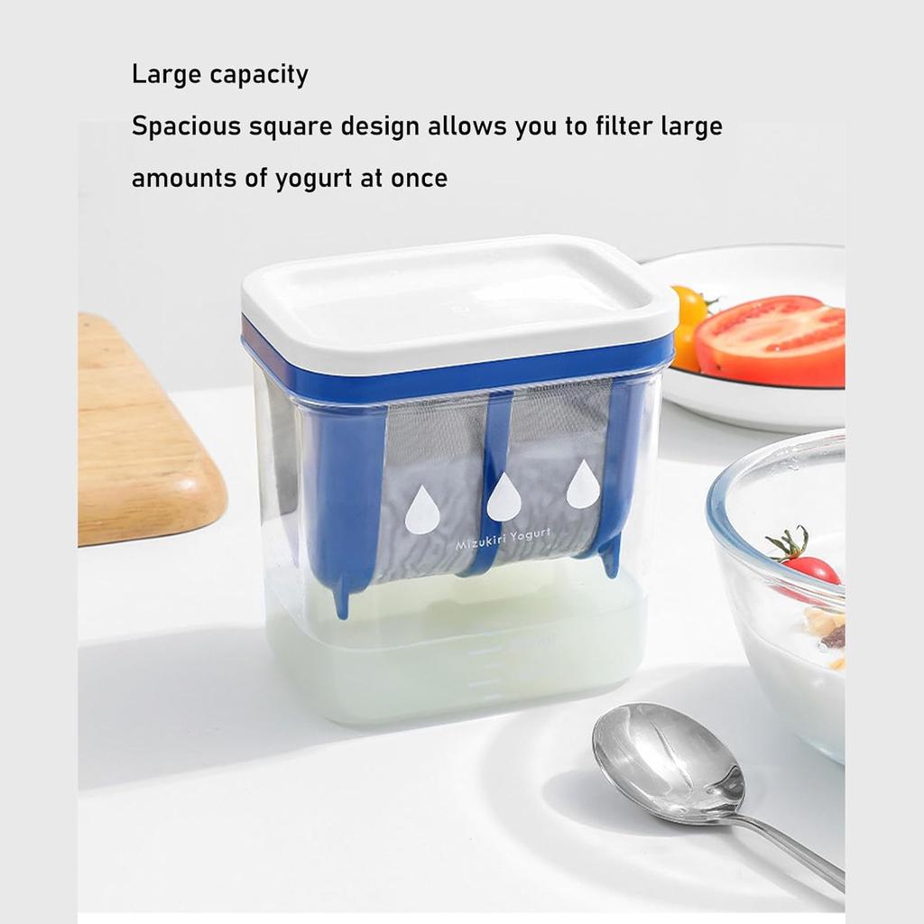 Greek Yogurt Maker, Greek Yogurt Maker Food Strainer with Extra Fine Mesh Stainless Steel Strainer, Reusable Whey Separator Yogurt Milk Filter