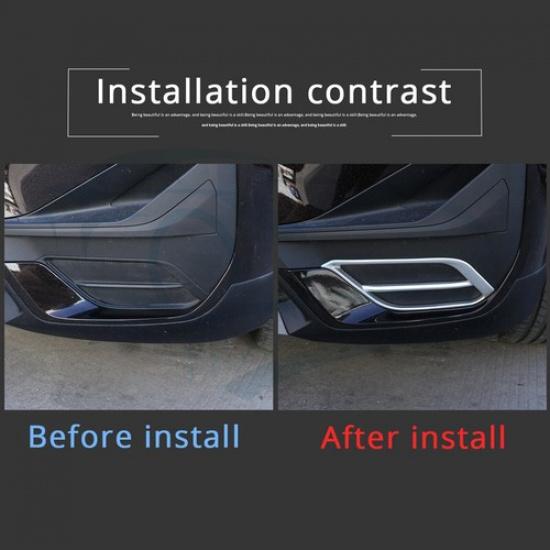 Chrome Exterior Front Fog Light Frame Trim 2PCS Fit For BMW X1 F48 - m