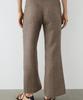 Masimodutti Linen Crop Kick Flare Pants