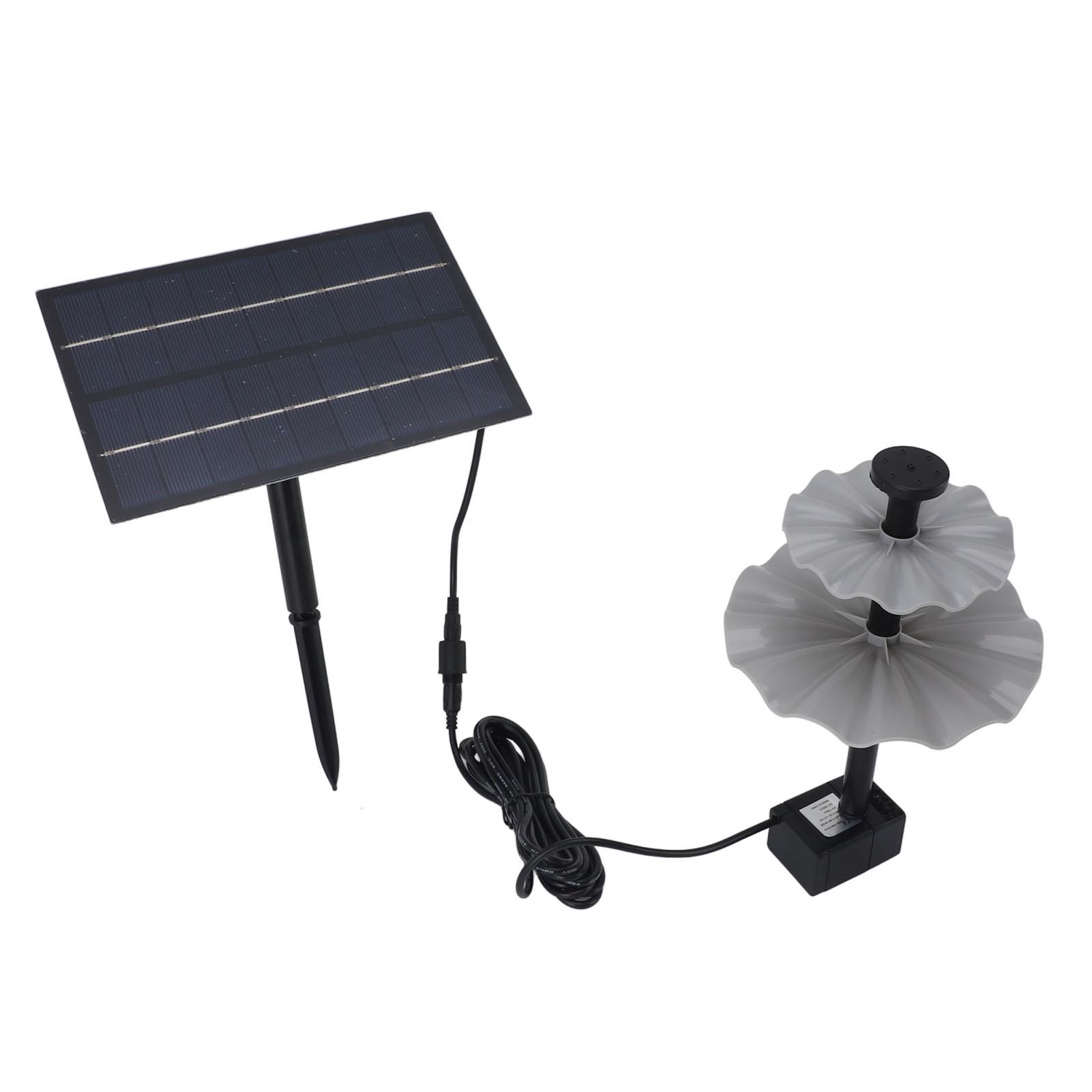 

Outdoor Solar Powered Water Pump Kit 4W Watering Pond Pump for Bird Bath Garden Backyard Pool Fish Tank DC 4.5 to 10V