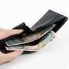 Basic Mesh Suitable for Everyday Business [E-mono] Men's Bi-fold Wallet, Design, Simple, Use, Affordable, (Black)