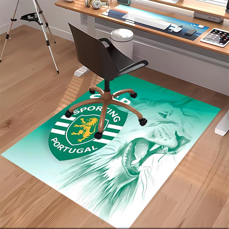 Sporting CP Logo Printed Absorbent Washable Carpet, Non-Slip Bathroom Mats, Kitchen Rugs, Yoga Mat,Living Room Entrance, Camping Picnic Rugs