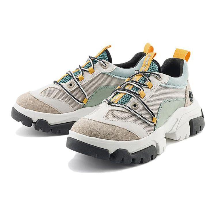 Timberland Comfortable Lightweight Versatile Slip Resistant Durable Low Top Hiking Shoes Women Hiking Shoes White Gray A41BWW