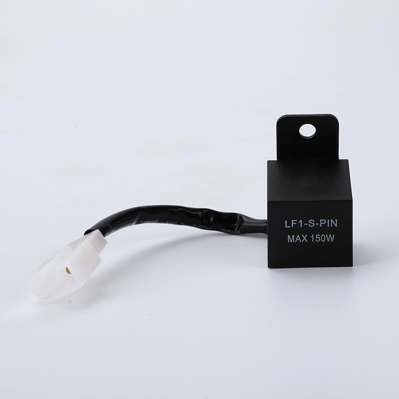 12V LED Flasher Relay for Cars & Motorcycles, 150W Two-Pin with Wire