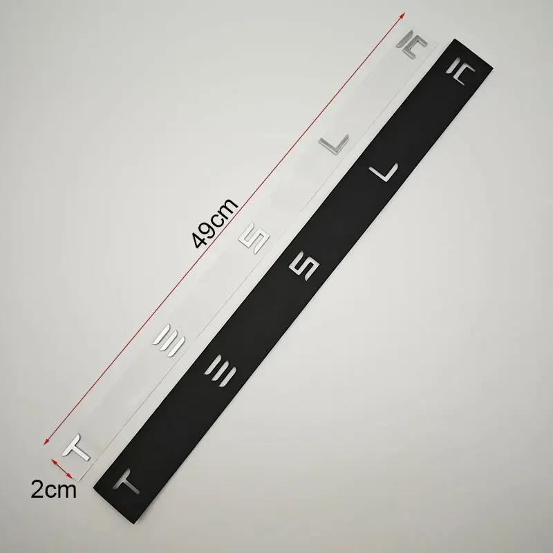 Autosticker 2025 Nieuwe Tesla 3D ABS Letters Tesla Logo Koolstof Chroom Zwart Rood Embleem Auto Achterklep Stickers Voor Tesla Model 3 Y X