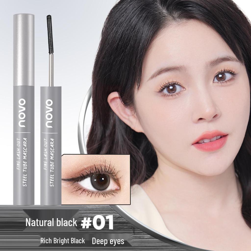 NOVO Wasserfeste Curling & Verlängernde Mascara - Langanhaltend, Nicht verschmierend, Voluminöse Formel