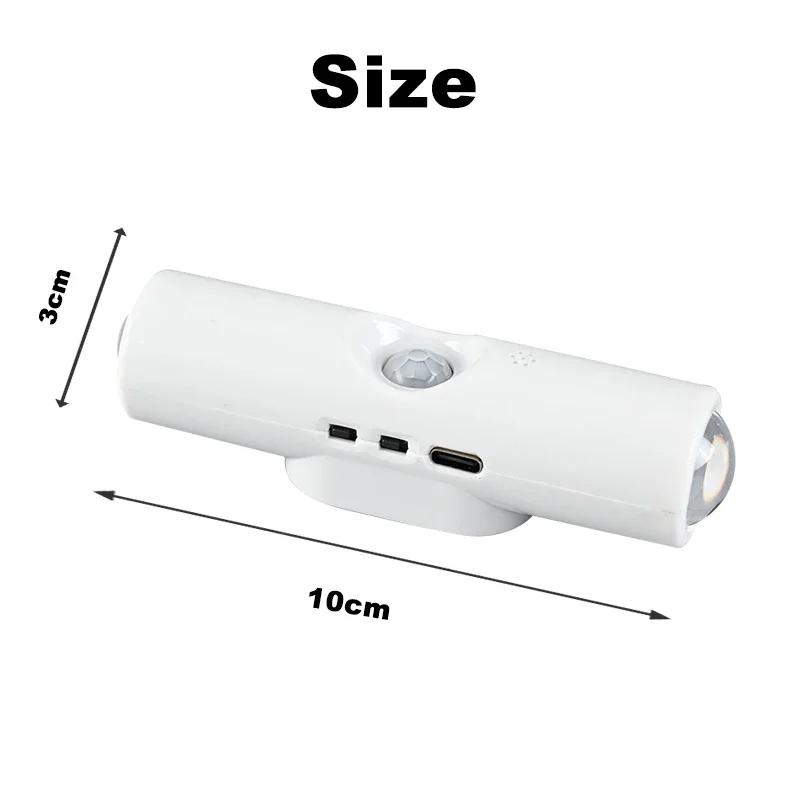 Magnetic RGB Color Changing Night Light with Smart Human Sensor Rechargeable Wall Lamp for Home Decor Ambient Lighting