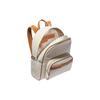 Michael Kors MK Bex Letter Print Reißverschluss Rucksack Damenrucksack Vanille-Weiß Eichel-Braun 30S4G8XB2B-VANILLA/ACRN