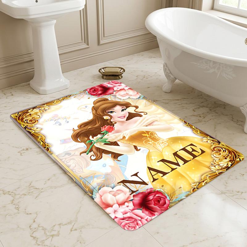 Personalized Name Princess Dreams Living Room Non-Slip Area Rug Soft Carpet for Bedroom Kids Playroom Sofa,Office Home Decor Doormat