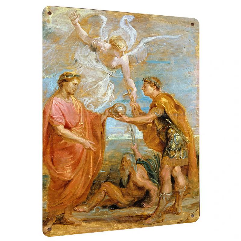 

Classical Mythology Character Metal Iron Painting European Retro Home Wall Decorative Mural 20x30cm（7.8x11.8inch）