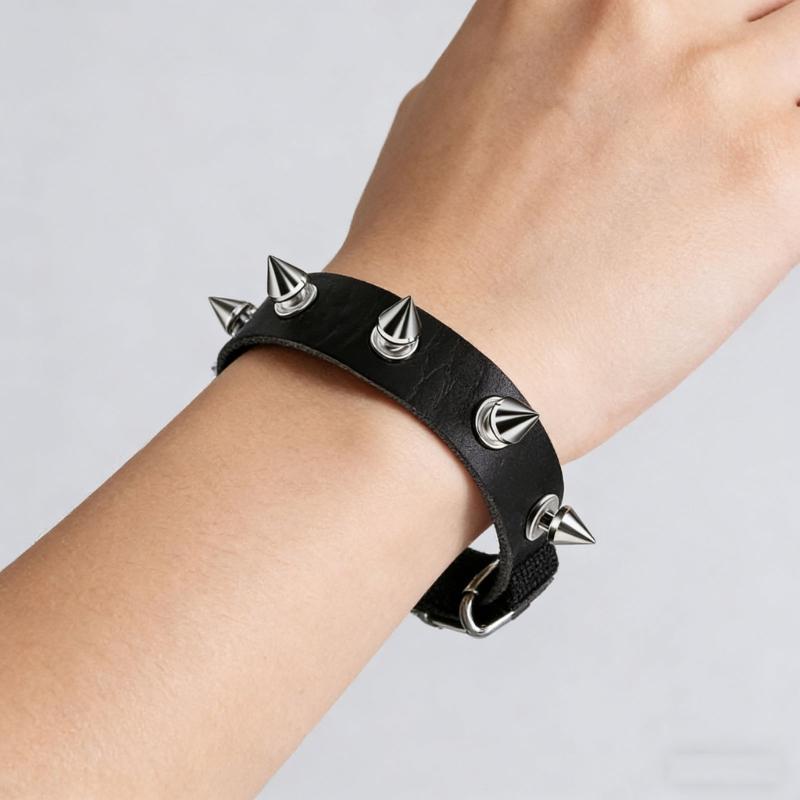 Braccialetto in Pelle Multistrato Fatto a Mano Braccialetto da Polso alla Moda Gioielli Eleganti da Festa Braccialetti alla Moda da Donna per Feste Quotidiane