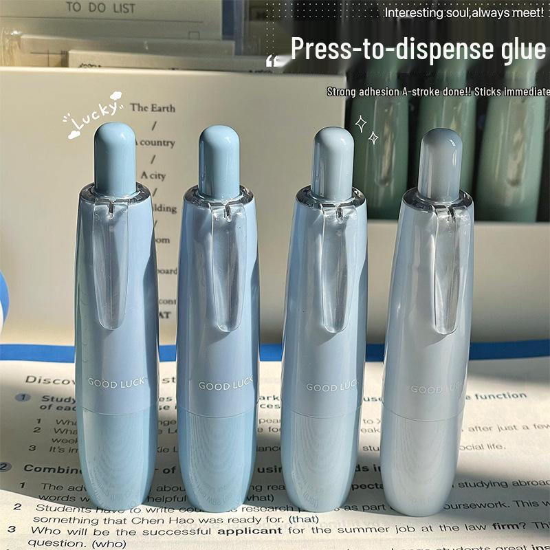 Gradient Dot Glue & Correction Tape Set with Refillable High-Capacity Double-Sided Tape