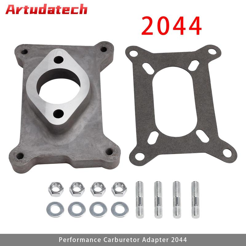Artudatech 2044 One Natural Aluminum Performance Carburetor Adapter 2044 Car Accessories