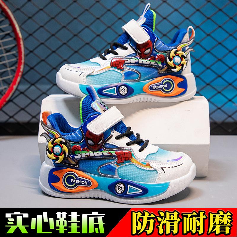 

Boys casual shoes spring and autumn new cartoon dad shoes versatile soft sole little boy running shoes 26 size/shoe inner length about 17.0cm