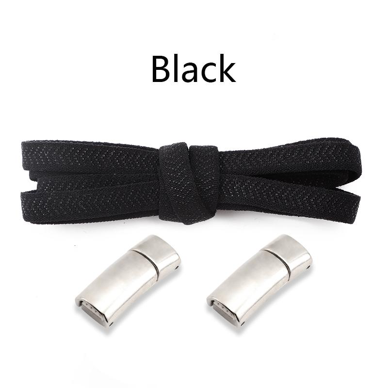 New Magnetic Lock Shoelaces Without Ties Kids Adult Elastic Laces Sneakers 8mm Thick Flats No Tie Shoe Laces Shoes Accessories