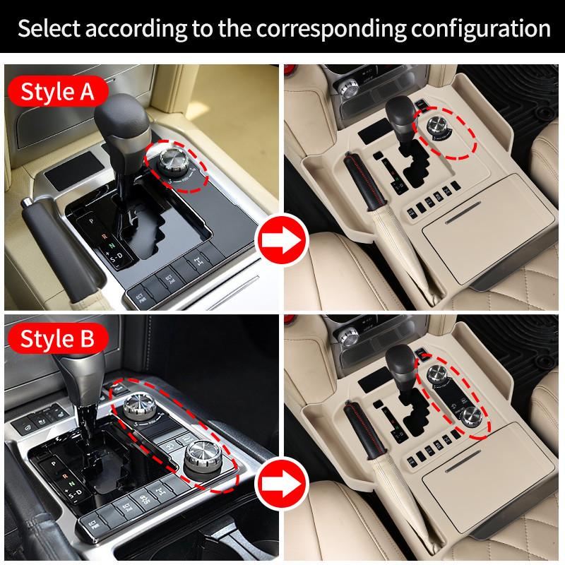For Toyota Land Cruiser 200 LC200 2016- Center Console Silicone Mat Dust Resistant Anti Slip Interior Upgrade Parts