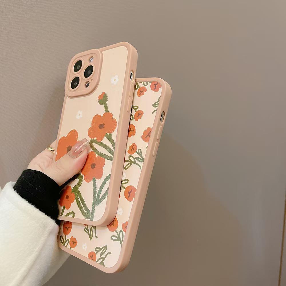 Spring Flowers Phone Case for iPhone 17/16 Pro Max, Compatible with ins 15/14 and European/American 13 Models.