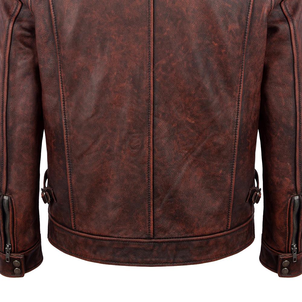 M65 Hunting Vintage Red Brown Genuine Leather Jacket Men Soft Real Cowhide Black Winter Coat Biker Jacket