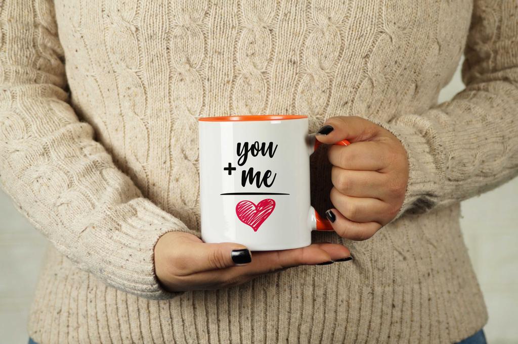 Inkdotpot Keramické hrnky na kávu 11 oz Ty Já Láska Hrnky na kávu Skvělé pro nevěstu ženicha Zásnubní dárek Rozlučka se svobodou