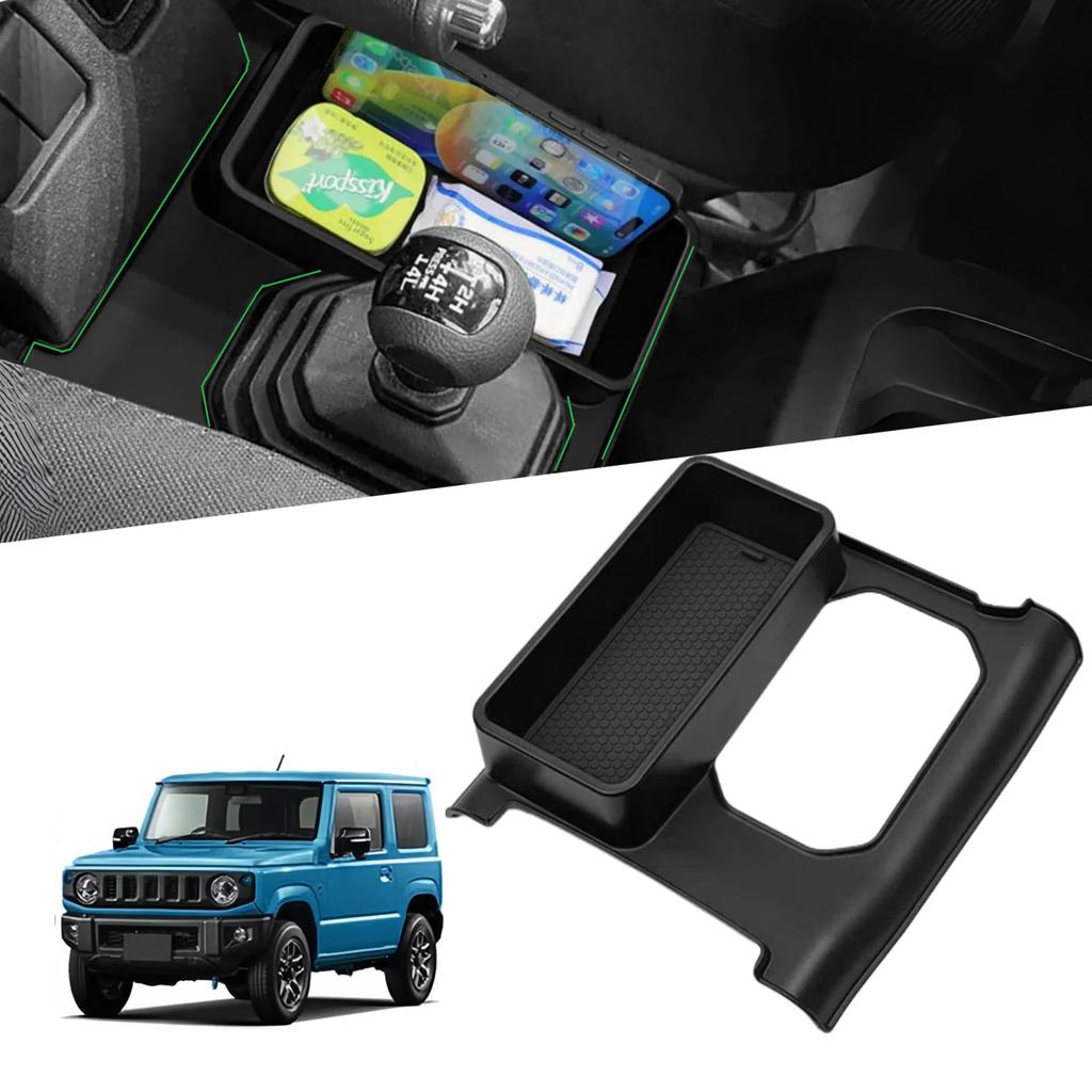 Eiksouvi Jimny Tray for Suzuki Jimny Nomad JC74W Transmission Shift Lever Side Storage Box Jimny Jimny JIMNY NOMADE Easy Installation (Automatic Only)