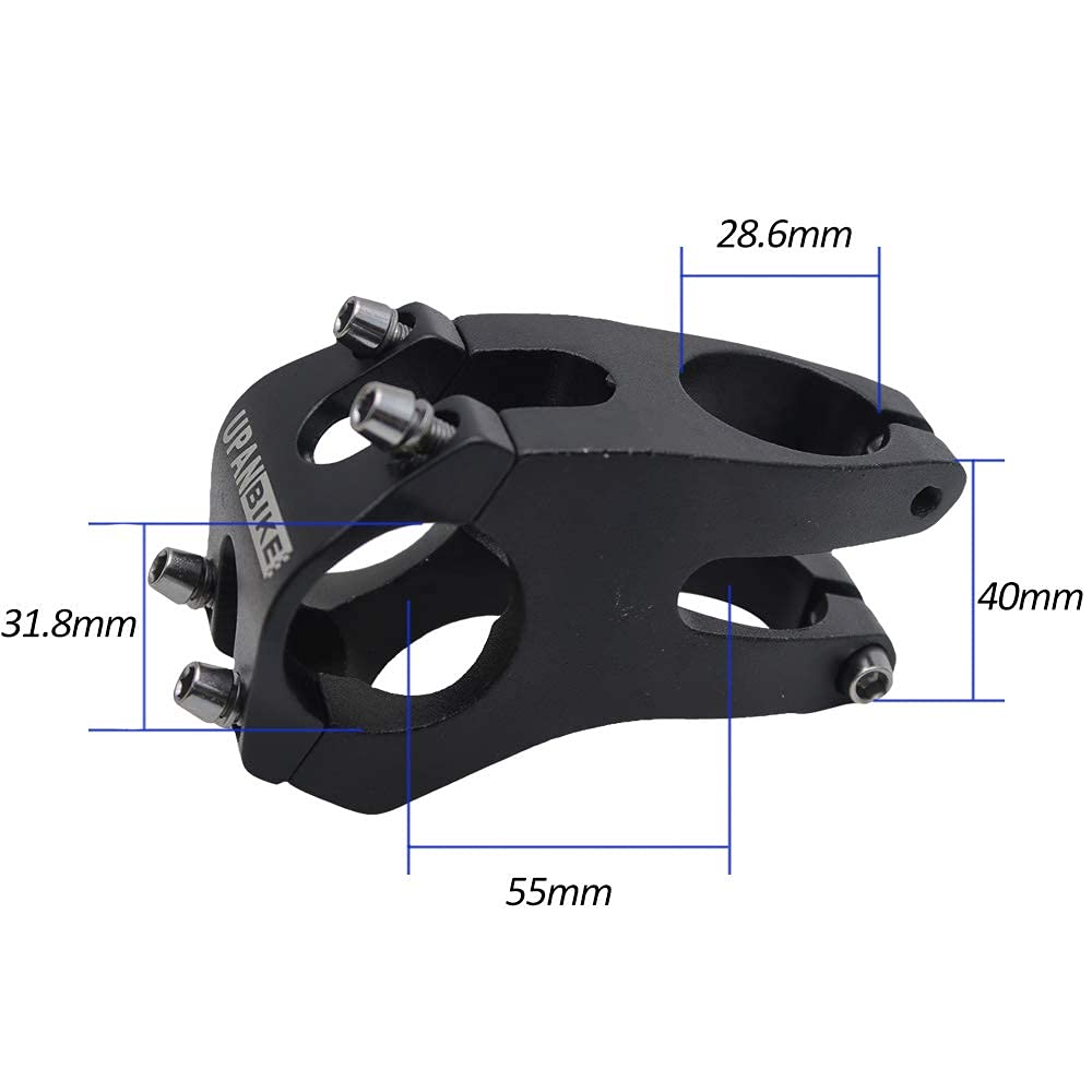 UPANBIKE 31.8mm Bike Stem Aluminum Alloy 50mm Bicycle Handlebar Stem